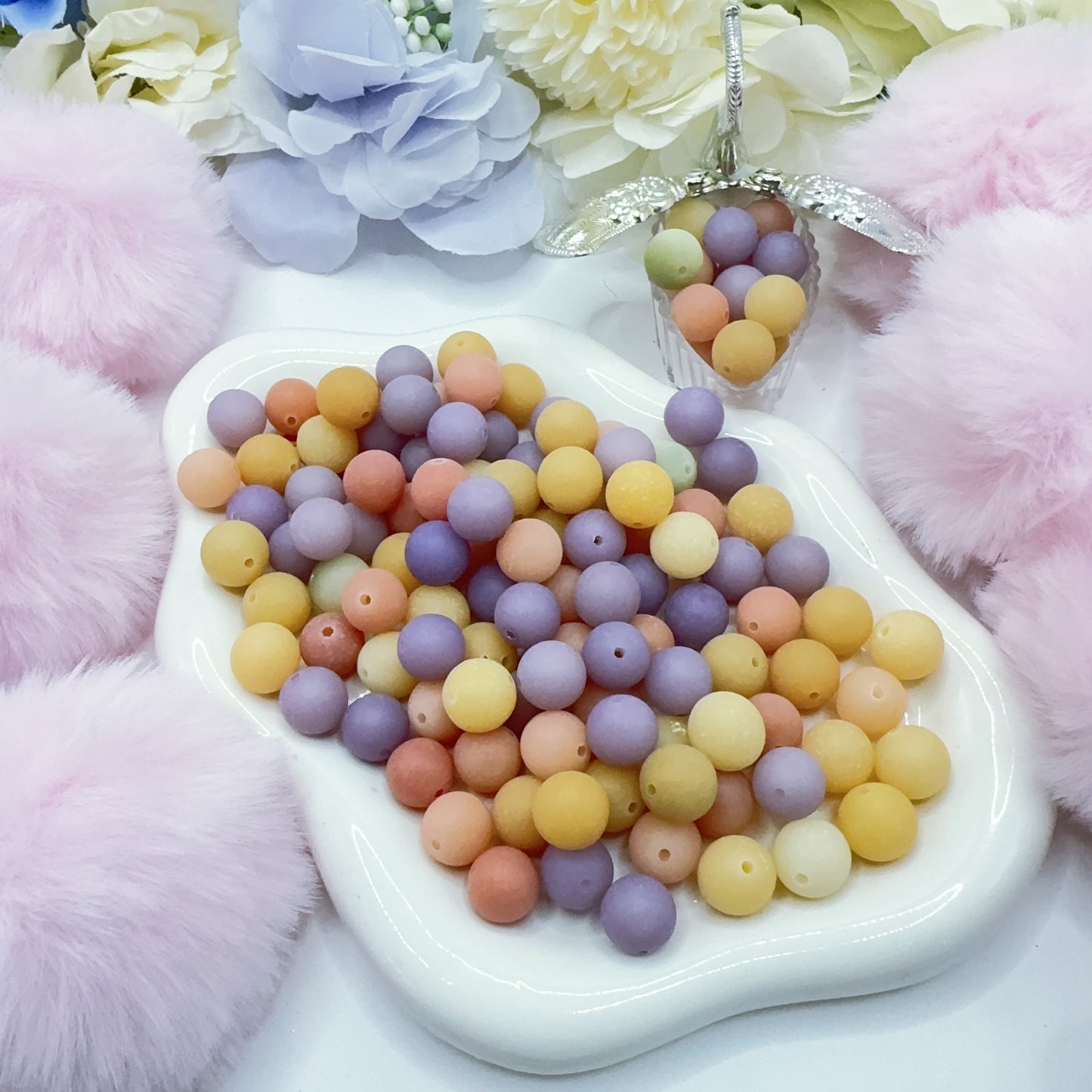 NEW⟬🌈A983⟭菩提食べよう-超高品質マットビーズ 菩提ビーズ 12mm×12mm(❁´◡`❁)3.14